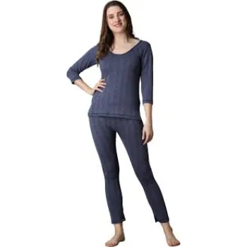 Cotton Quilted Winter Lightweight Thermal Underwear for Women